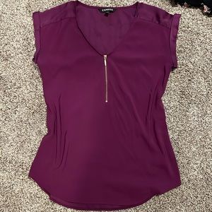 Express Purple Blouse Size S